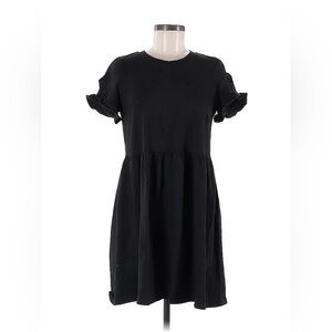 Black Ruffle Sleeve Dress
